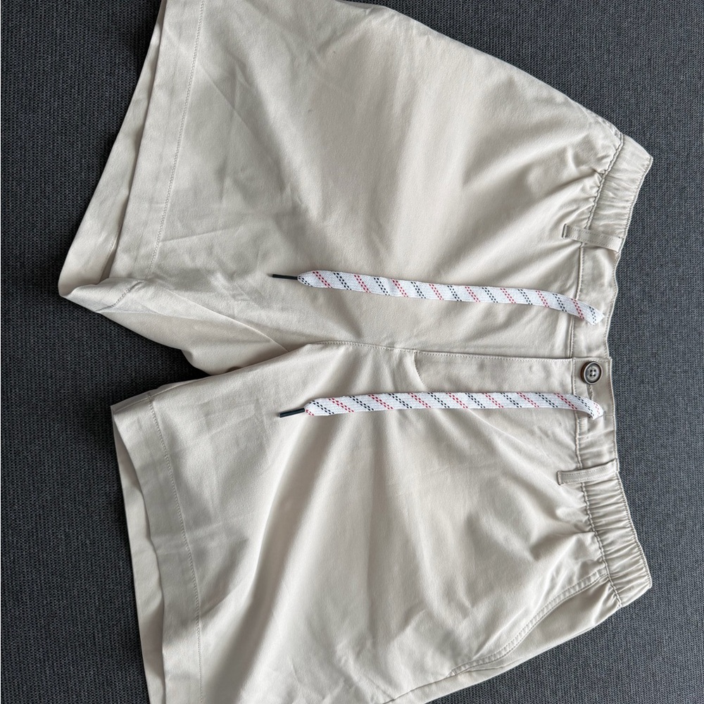 chubbies Cream Athletic Drawstring Shorts